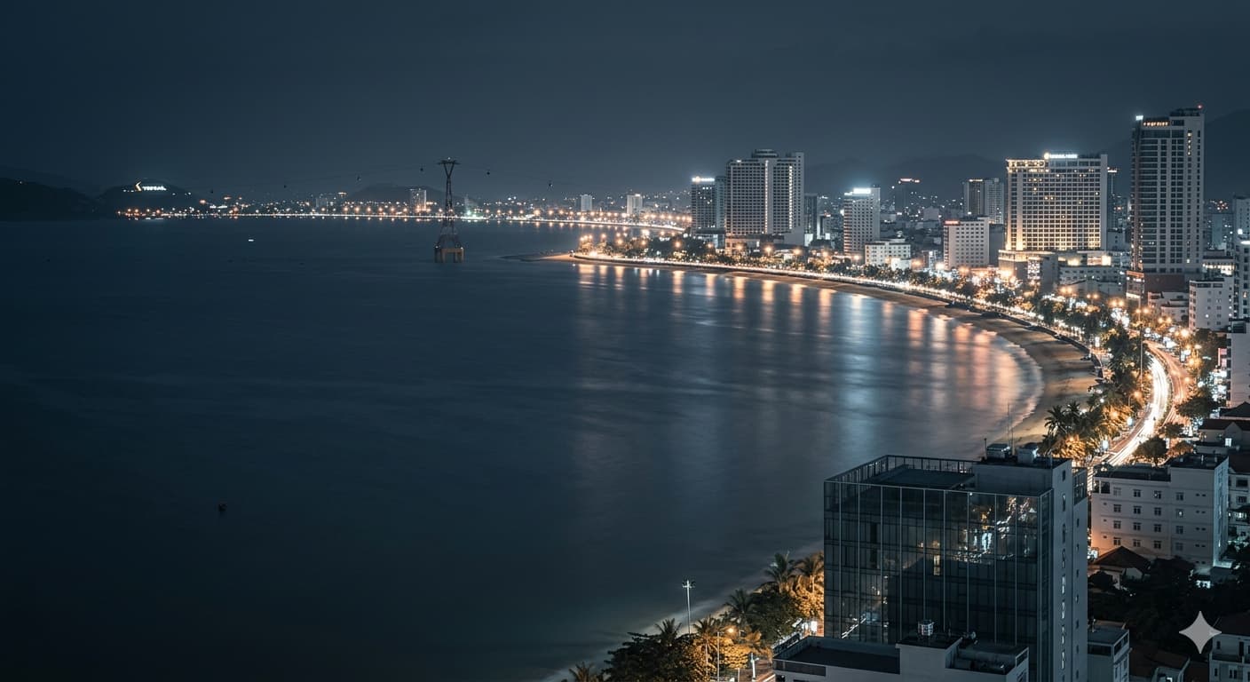 Nha Trang skyline at night